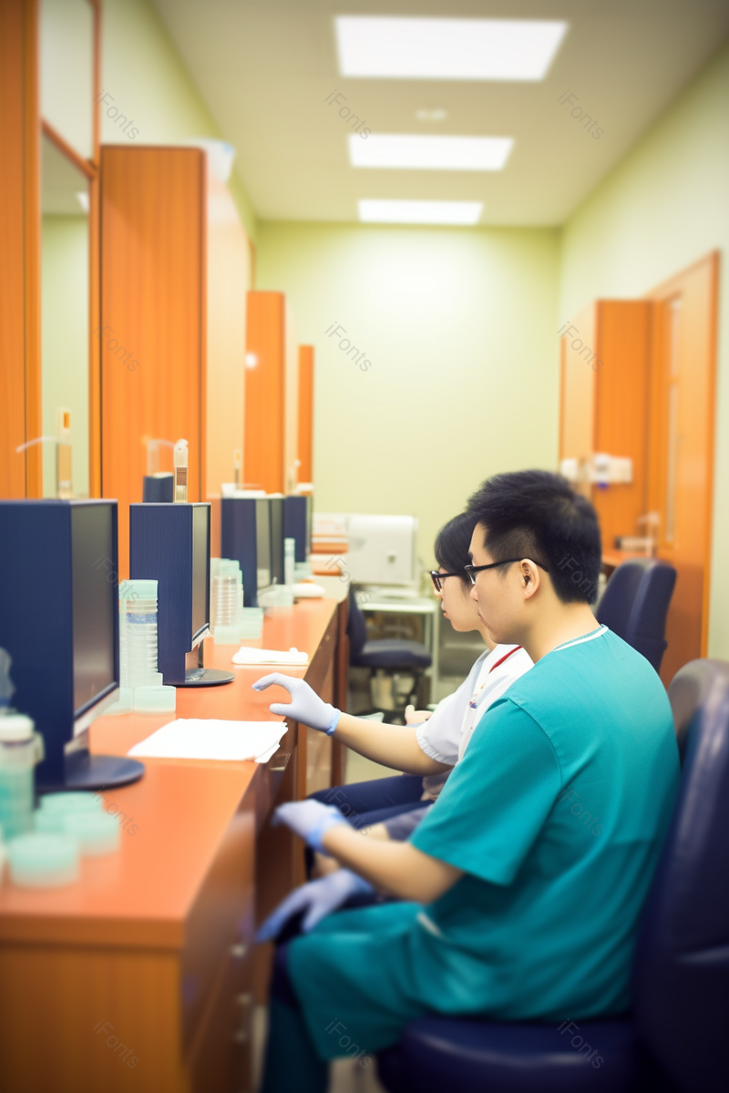 两个在学习的人血检化验医疗设备,高清,摄影图,摄影图片,图片大全,摄影图免费下载
